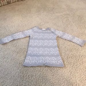 Girls 5t sweater (Brand Crazy 8) grey w/ white